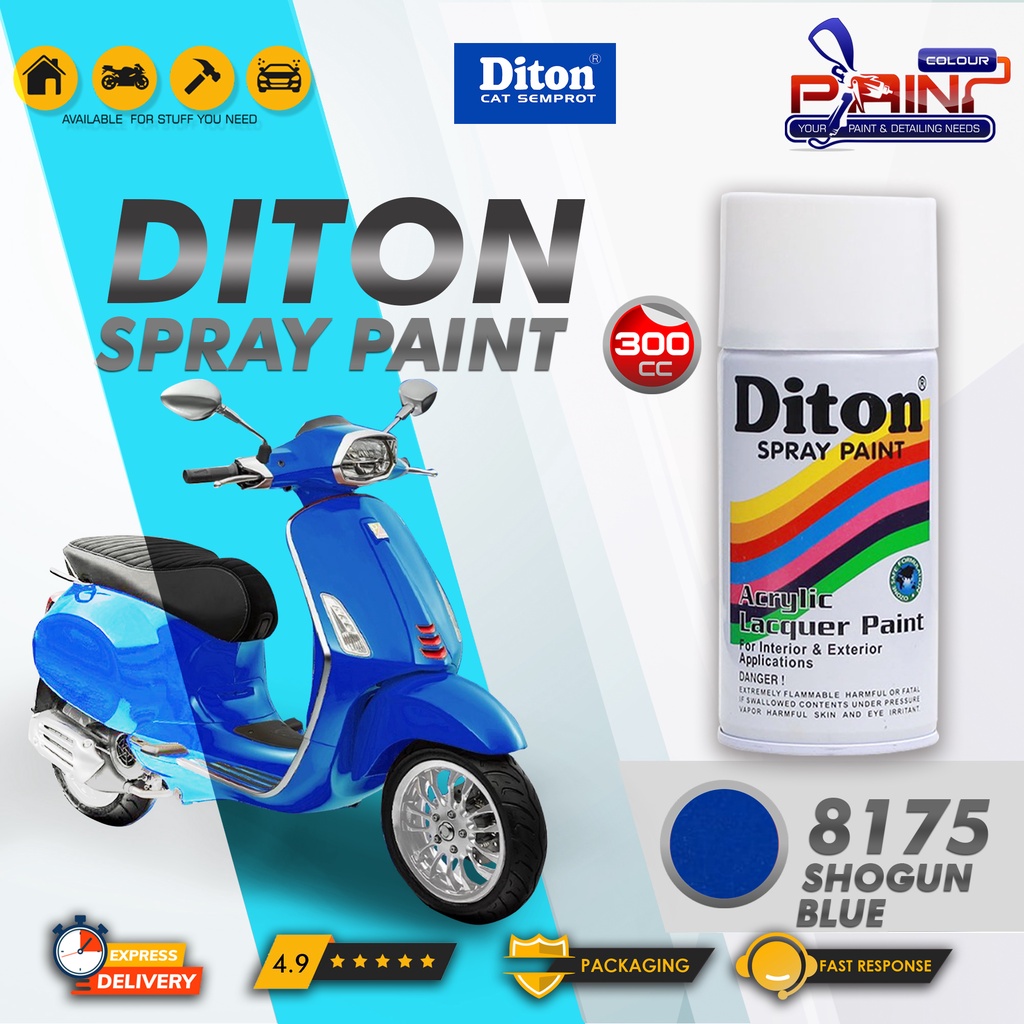 Diton 8175 Shogun Blue Cat Semprot/Pylox/Samurai Motor/Helm/Gundam