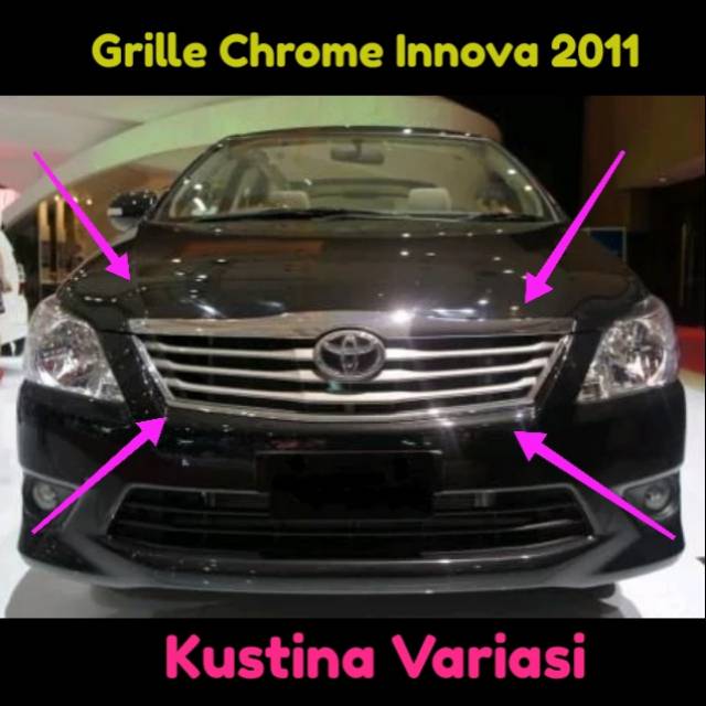 FRONT GRIL INNOVA 2011-2013 CHROME