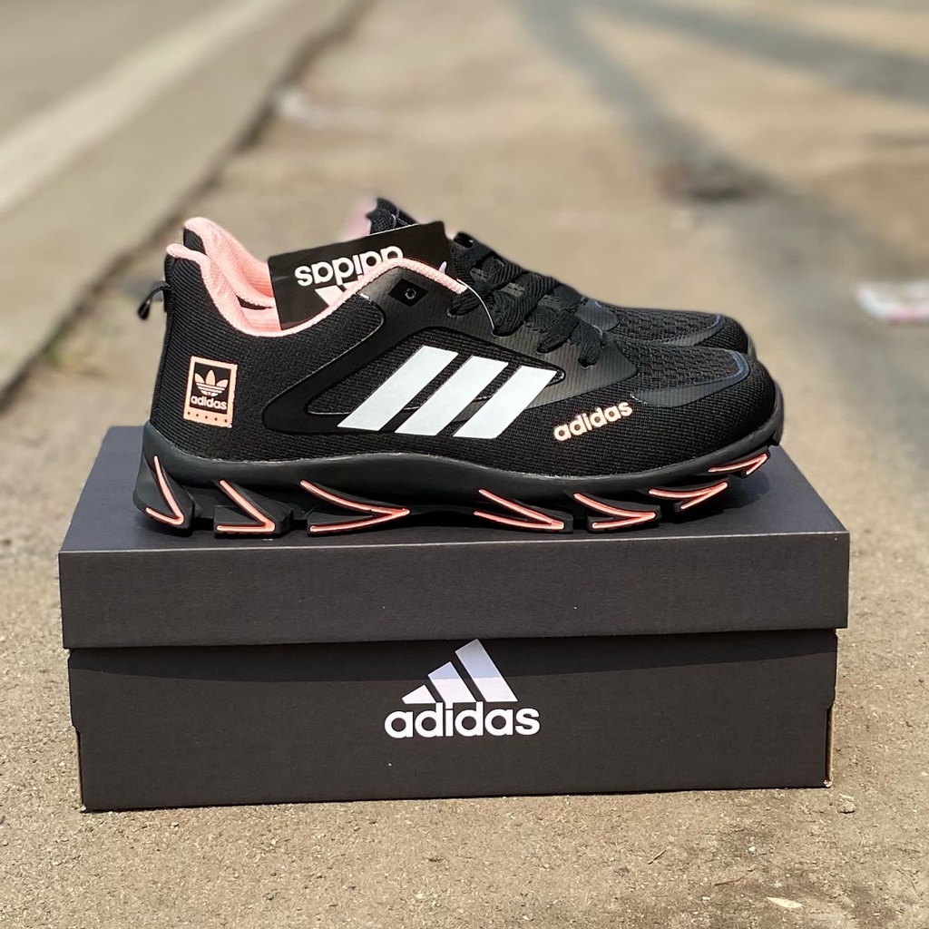 TERLARIS SEPATU SNEAKERS WANITA ADIDAS SPRINGBLADE HITAM ORANGE / SEPATU RUNNING CEWEK SPORT ORIGINA