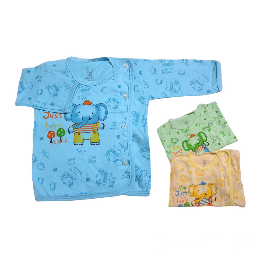 baju bayi3-6bln BONBON KANCING SAMPING