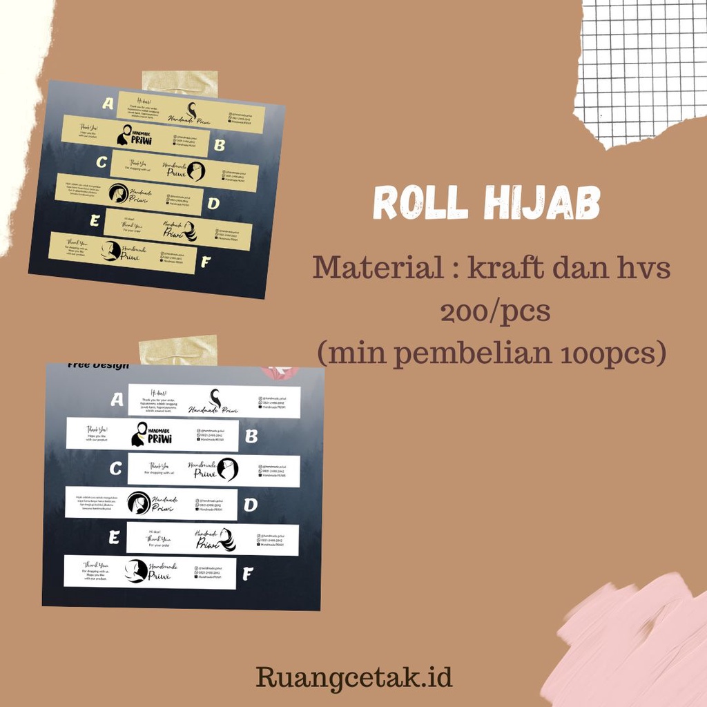 

Roll Hijab Label Termurah