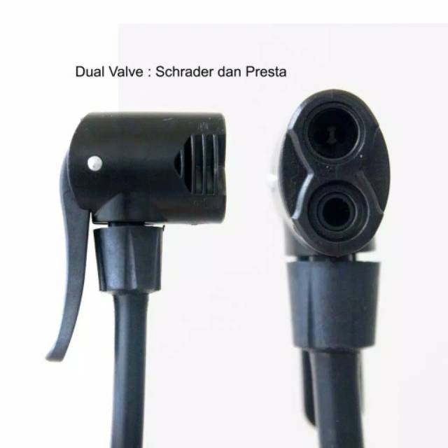 Pompa stell tabung pacific 806 818 J806 J818 floor pump sepeda motor mobil bola