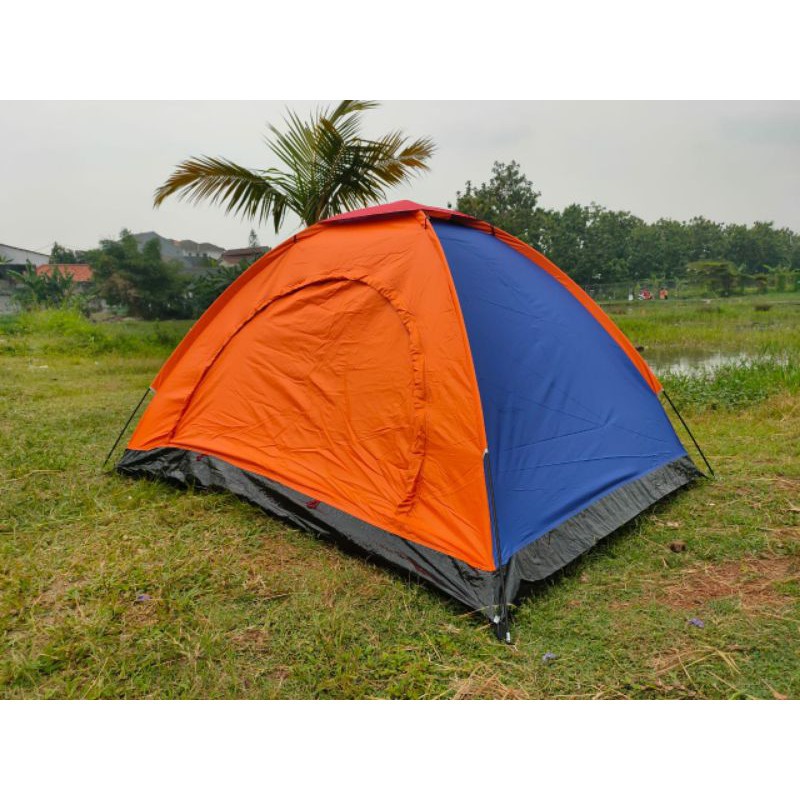 【COD】 Tenda Dome Single Layer 2/3 Orang` Anak Dan Dewasa 2P 3P` Outdoor Camping Tent Indoor Kemah