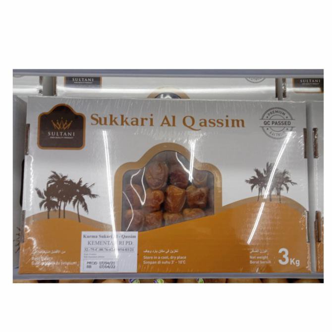 

Kurma Premium Sukkari Al Qassim 3Kg Box Lapaklaris389