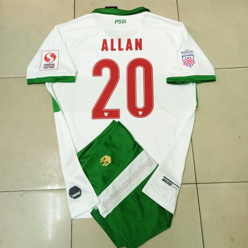 Promo Stelan Indonesia Away Nameset Suka2 Patch Aff Suzuki Cup 2020 Kaos Jersey Indo Home Away