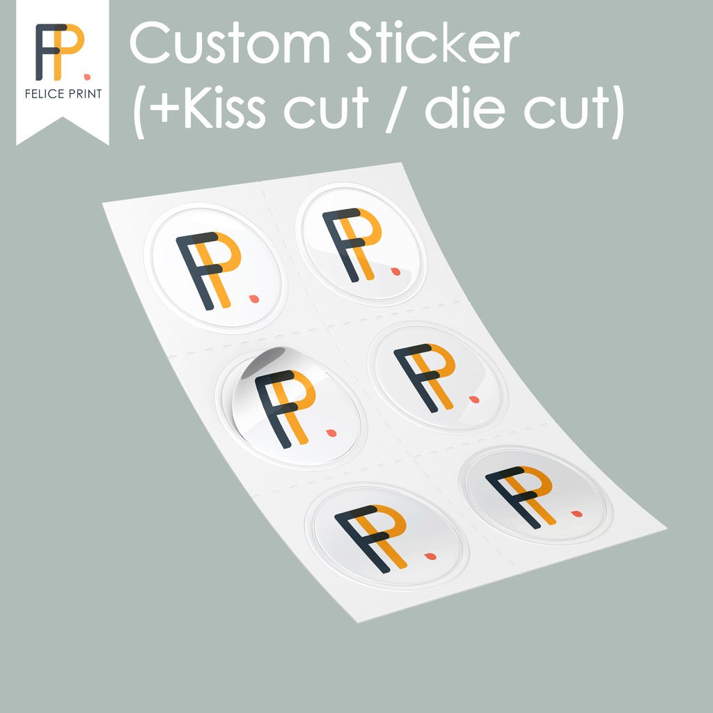 

Custom Sticker Label Makanan Baju + Cutting
