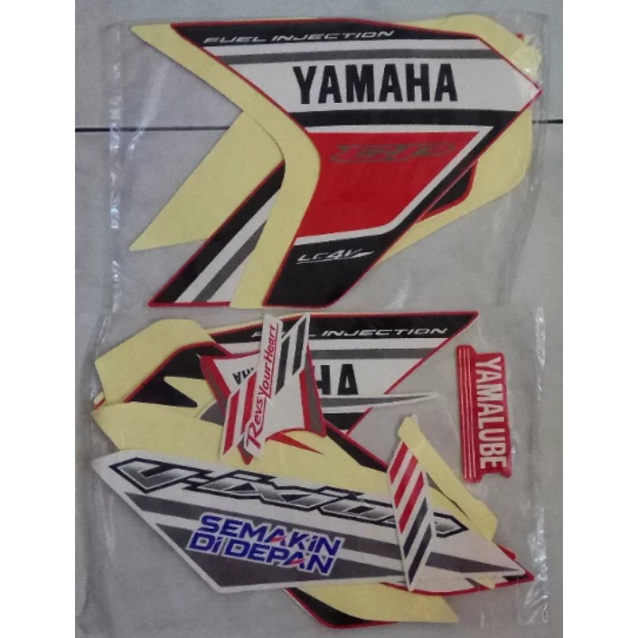 lis body stiker striping yamaha new vixion lightning / NVL sinchan  livery motoGP 2013 Merah Putih
