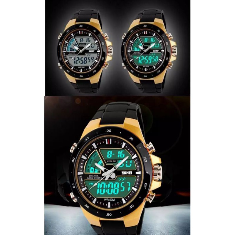 jam tangan skmei cewek cowok,analog digital