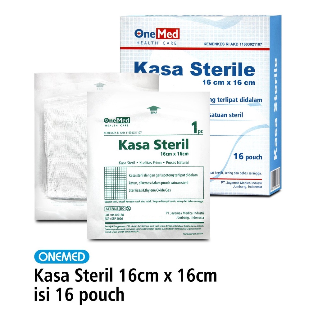 Kasa Steril OneMed 16x16cm box isi16 - KS B16 OJ