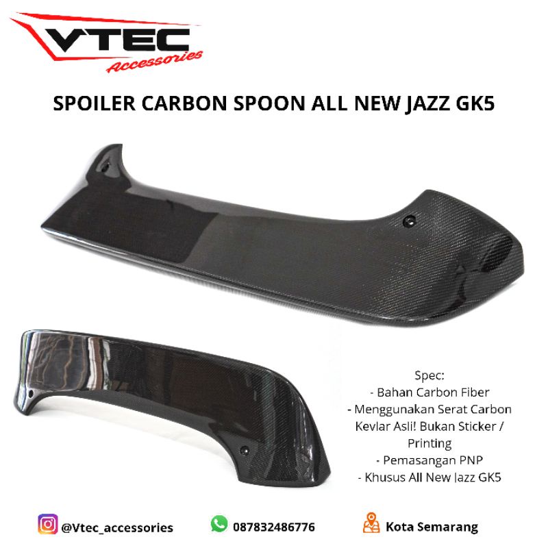 SPOILER SPOON CARBON FIBER ALL NEW JAZZ GK5