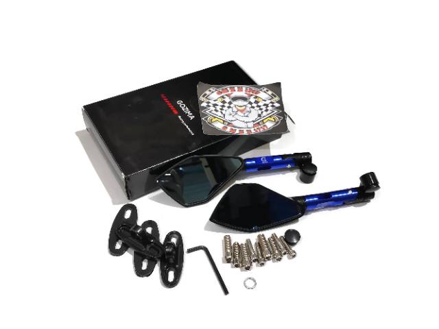 Sepion atau spion model Tomok V2 full Cnc kaca biru sepasang universal motor, spion tomok v2, Sepion Tomok V2, spion variasi, spion motor, spion tomok Nmax, spion tomok Aerox, spion tomok CB150R, spion tomok Vario 125-150, spion beat, spion mio-6