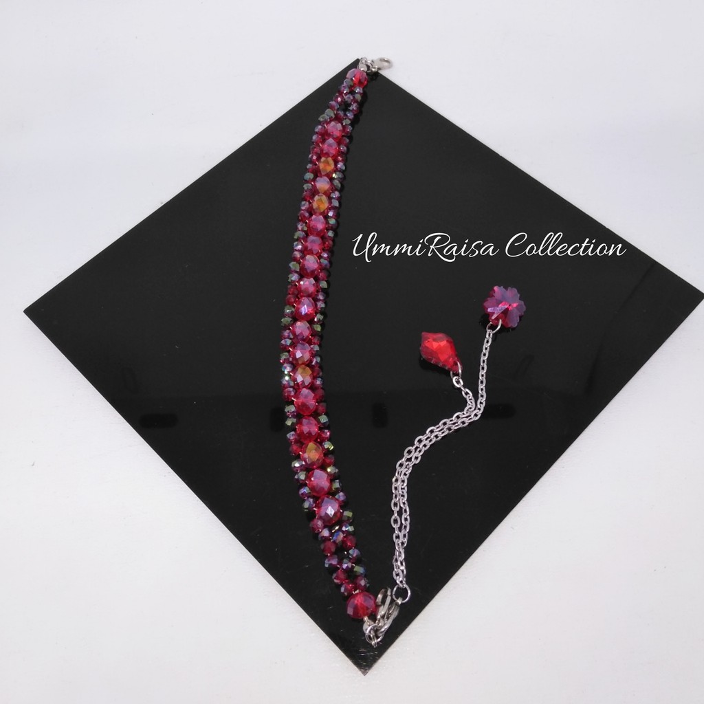 Konektor masker kristal juntai swarovski