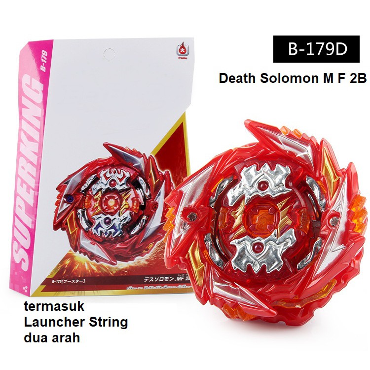 Gasing Beyblade Burst Superking merk Flame B-179 Death Solomon Metal