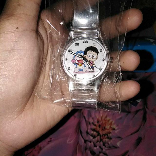 Jam Tangan Custom Qnq Transparan / Jam Tangan Jelly Bening