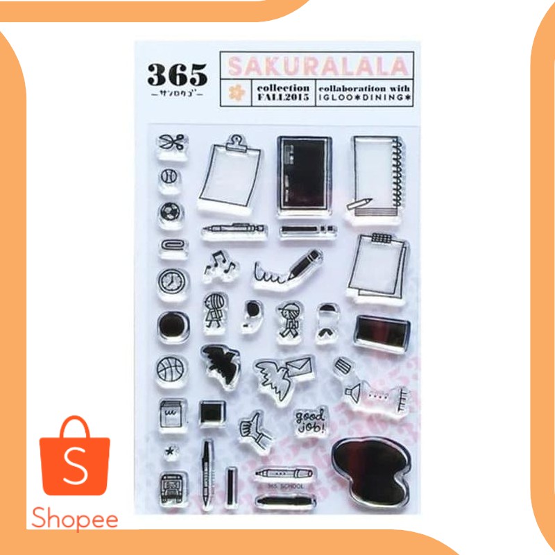 

Promo last stok Clear Stamp Sakuralala 365 School 19DEZ Limited