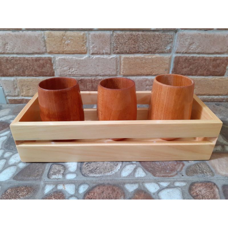 Nampan  Toples / Tray kayu / Baki Kayu Serbaguna / Tempat Toples