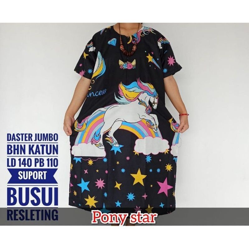 DASTER JUMBO LD140 MURAH BUSUI RESLETING BAHAN KATUN /DRESS BIG SIZE DRESS JUMBO XXXL