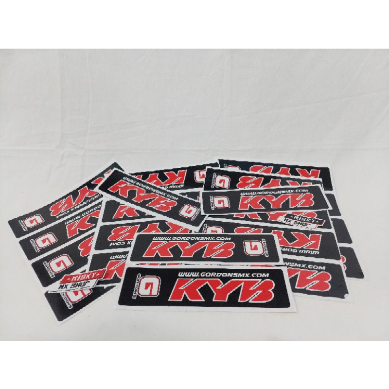 STICKER TELE KYB GORDON DECAL KYB GORDON