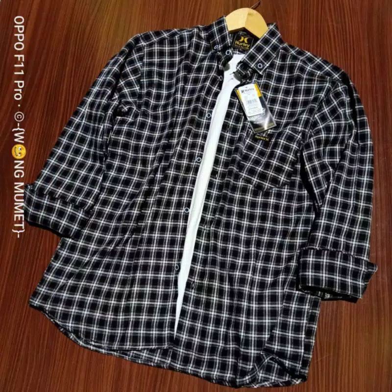 Kemeja flanel lengan panjang size M,L,XL