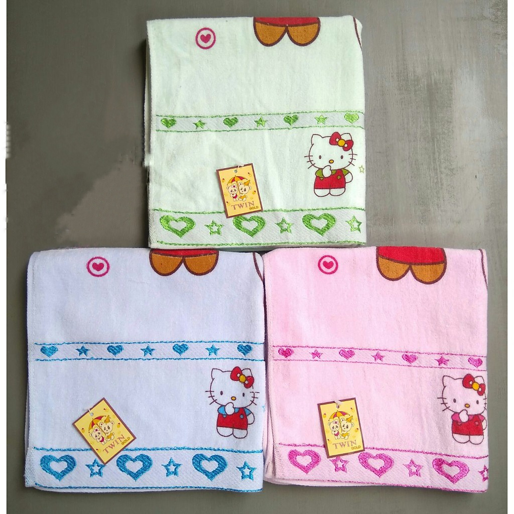 Handuk Bayi TWIN Warna - Handuk Mandi Bayi 100 x 50 cm