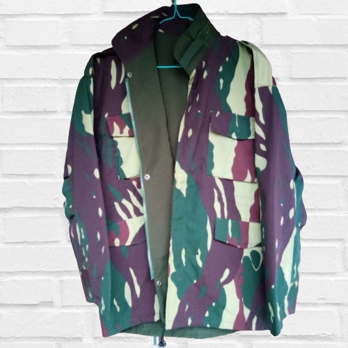 TERBARU Jaket Semi Parka Army Loreng Kopassus Bolak Balik Keren Berkualitas