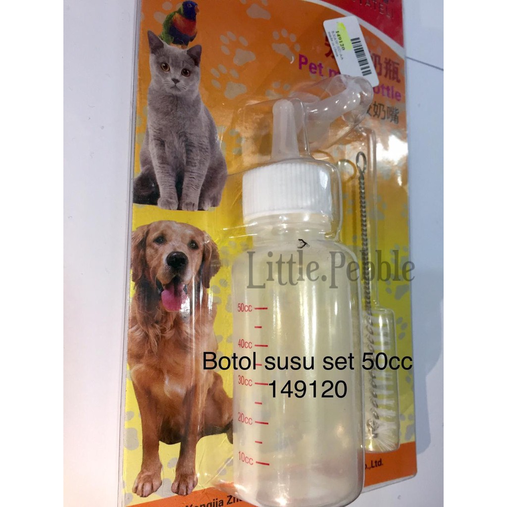 sikat dan botol susu menyusui hewan anak anjing kucing set-149120