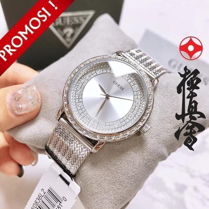 TERBARU JAM TANGAN WANITA MERK GUESS ORIGINAL 4.1 TYPE : W0836L2 BATERAI YT3 TERLARIS
