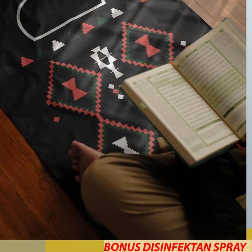 ➸ Sajadah Travel Saku Lipat Anti Slip Waterproof - Sajadah Alif - Sajadah Traveling ✦