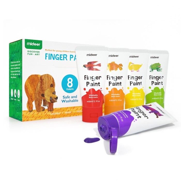 

mideer finger paint washable finger painting