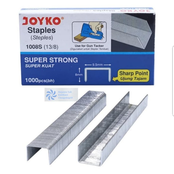 

ISI Staples Gun Tacker 1008S / Isi Stapler / Refill Joyko (13/8) RJT