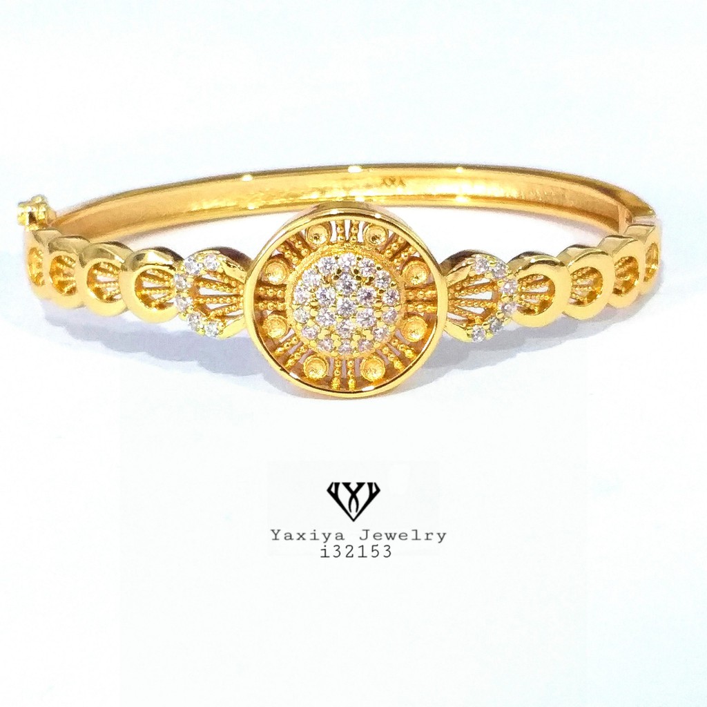 

Gelang Tangan permata Perhiasan Imitasi lapis emas 18K Yaxiya i32153