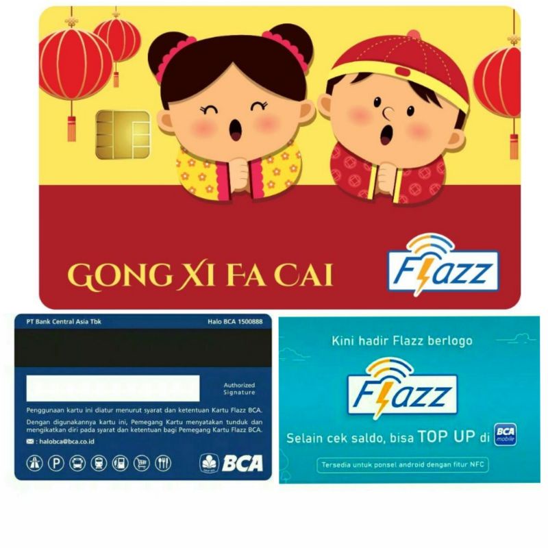 Flazz BCA Gen 2 / Gen2 IMLEK Cici &amp; Koko / CHINESE NEW YEAR EDITION ORI /Like eTOLL eMONEY Tapcash or Brizzi