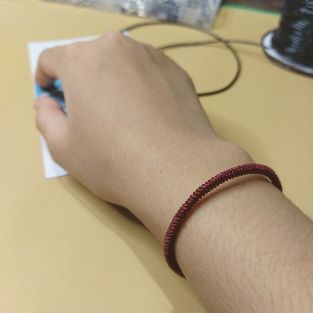 Gelang Ku Braided The Lucky Tibetan Knot Blood Red