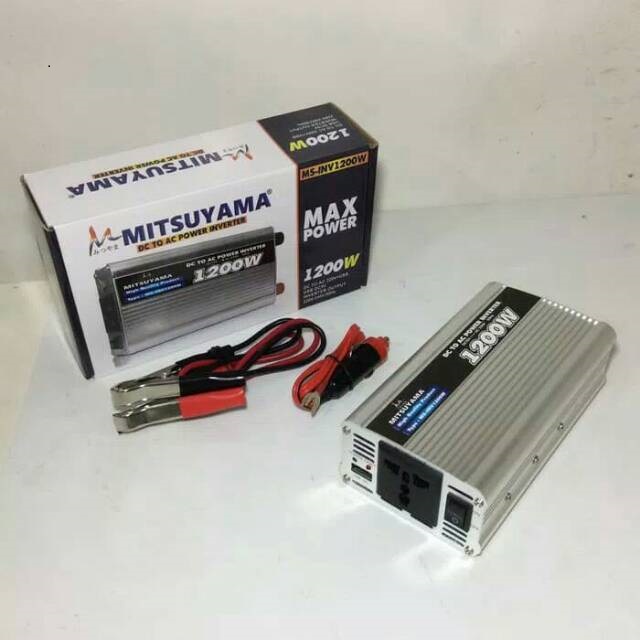 Mitsuyama Inverter 1200W Pengubah Daya DC to AC - Power Inverter Mitsuyama MS-1200W BISA COD