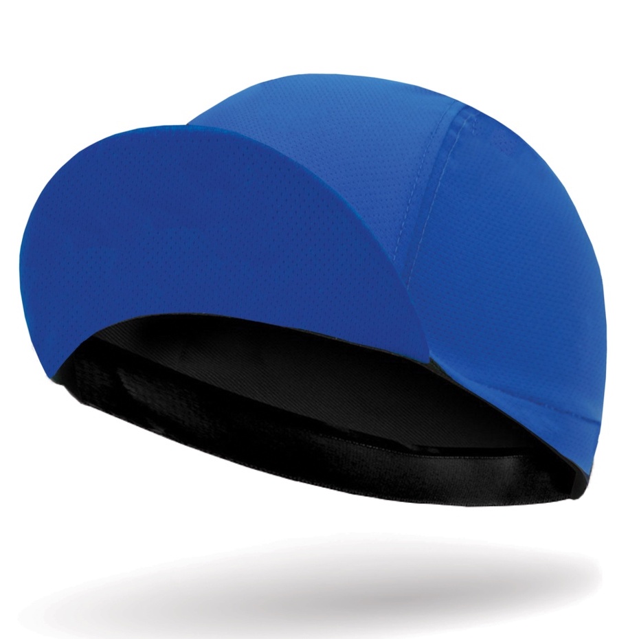 Snapback Cycling Caps Dewasa Basic Biru Polos