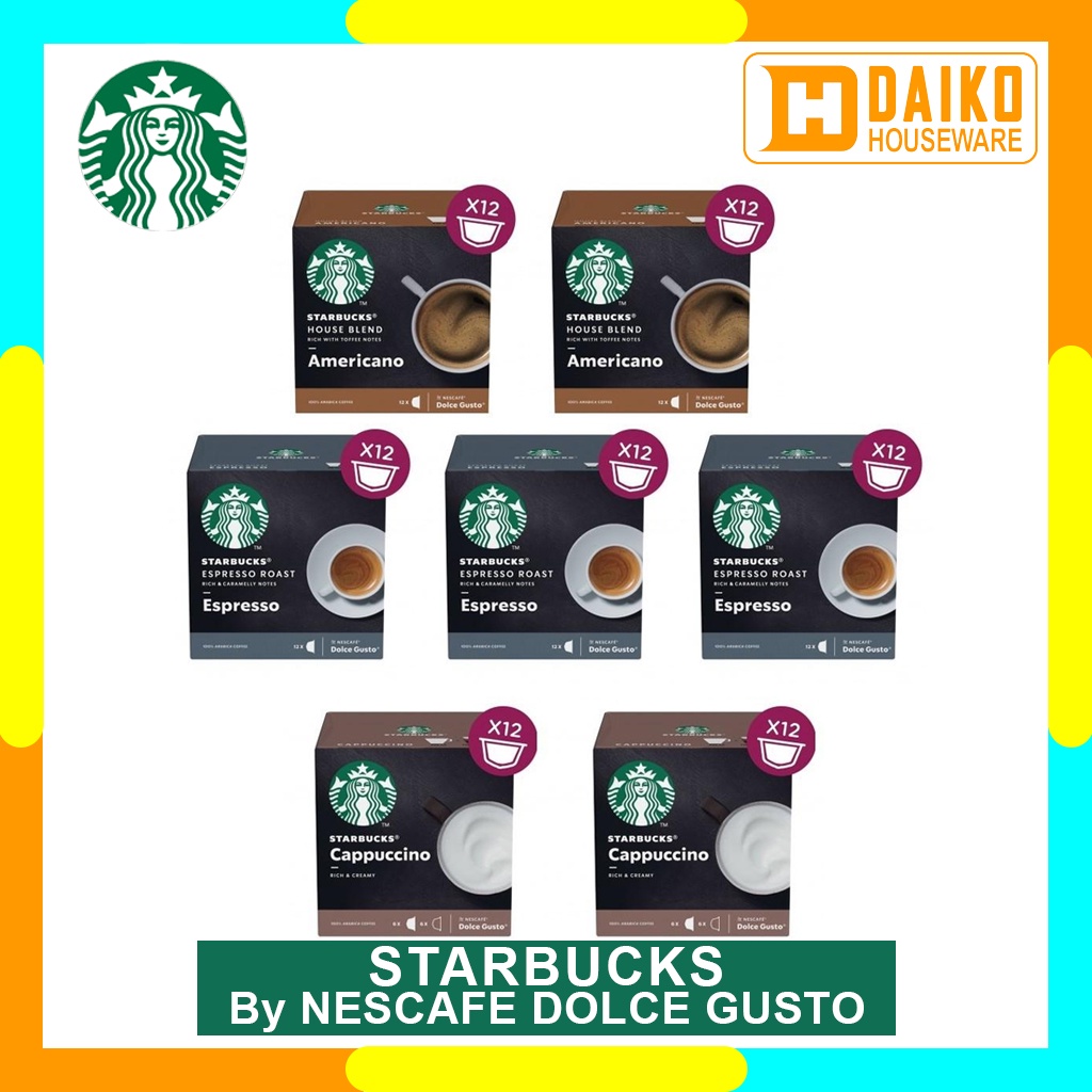 Starbucks Capsule By Nescafe Dolce Gusto All Varian Rasa Kemasan Box Original Nestle