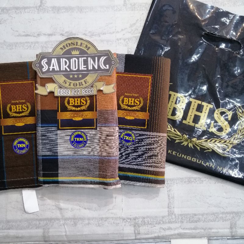 Sarung Tenun BHS Classic TKG Tumpal Kembang Gerimis Bronze