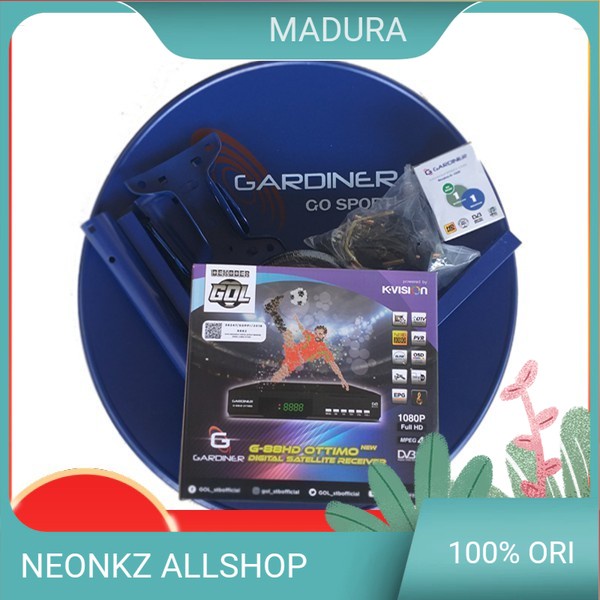 Antena Parabola Mini & Receiver Gol Lengkap Siap Pasang