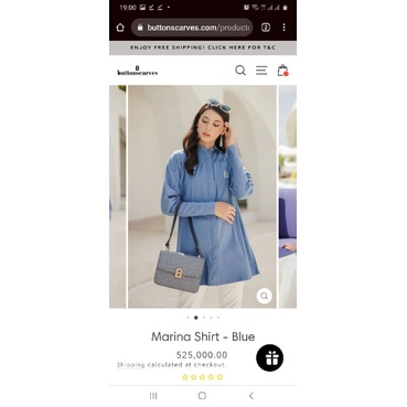 prelove baju benang jarum buttonscraves marina shirt