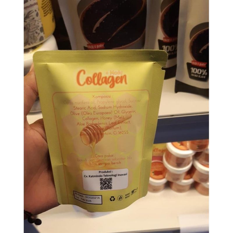 SABUN COLLAGEN MADU 60gram By mama Rezky / Sabun pemutih badan BPOM