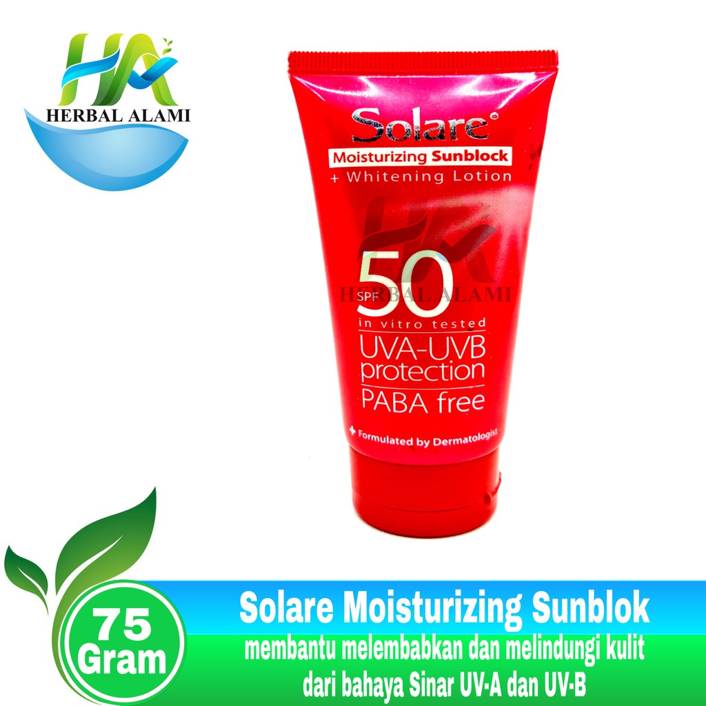 Solare Moisturizing Sunblock + Whitening Lotion