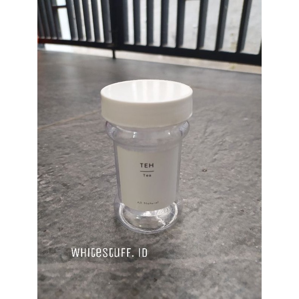 Toples tempat bumbu dapur Cabe 150ml Free Korea Minimalis Label