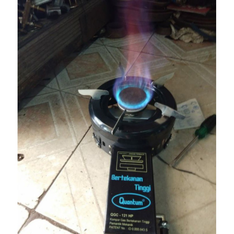 kompor gas tekanan tinggi/kompor gas high presure quantum QGC 121 HP plus selang regulator