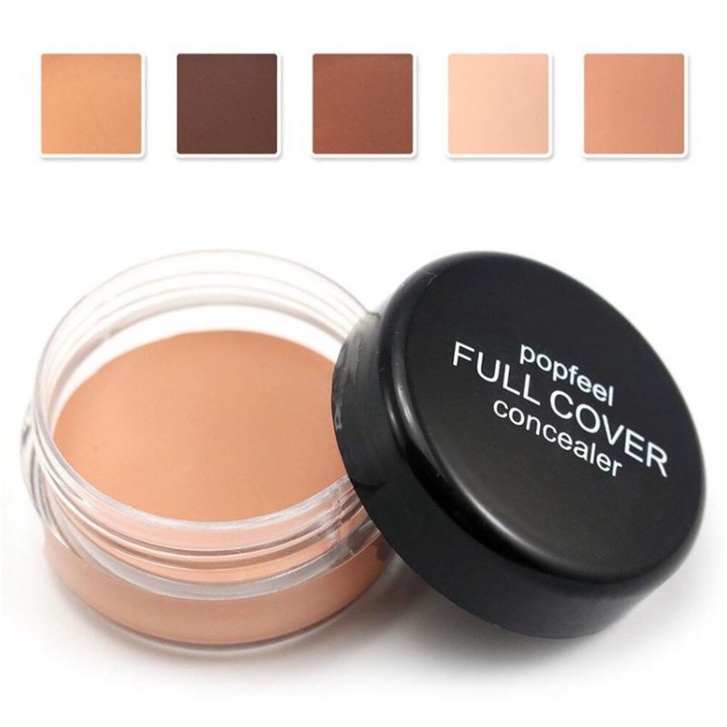 Original Popfeel Full Cover Concealer Cream Palette Tahan Air dan Tahan Lama - Concealer Waterproof Make Up Wajah