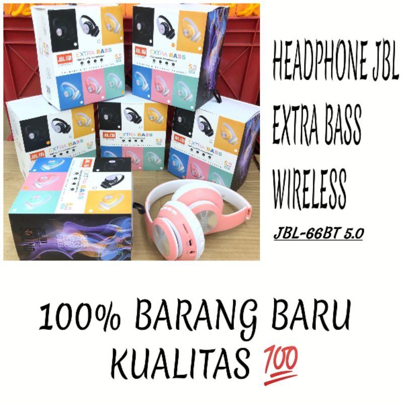 Headphone JBL Extra Bass wireless JBL-66BT 5.0