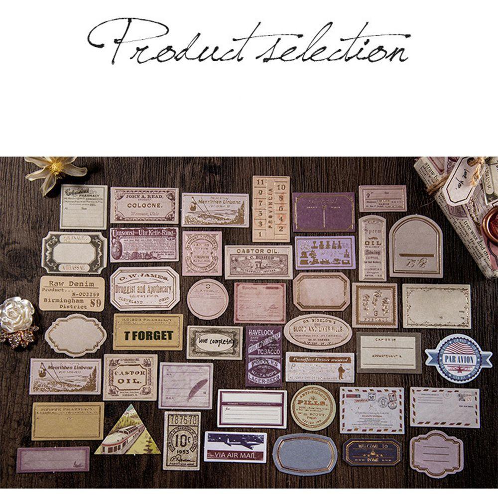 Solighter 30pcs Stiker Kalender Koper DIY Planner Journal Tag Retro Label Sticker