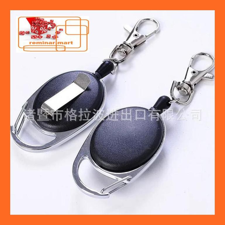 

474Srem Gantungan Yoyo Roll Id Card Carabiner Kait - Suvernir Gift Kantor Repjd80E