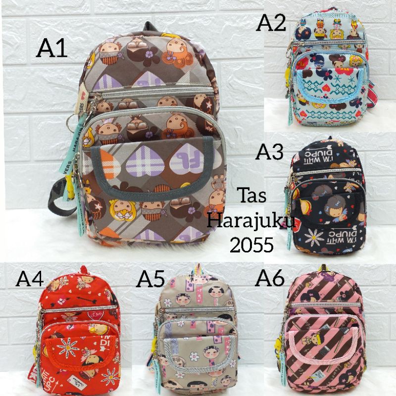 Tas Ransel Harajuku / Tas Ransel Anak Sekolah Import