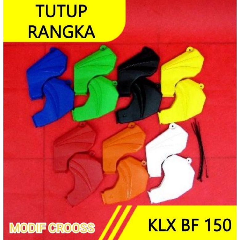 tutup rangka klx bf pelindung rangka klx dtracker tutup sasis klx cover sasis cover rangka klx 150 b