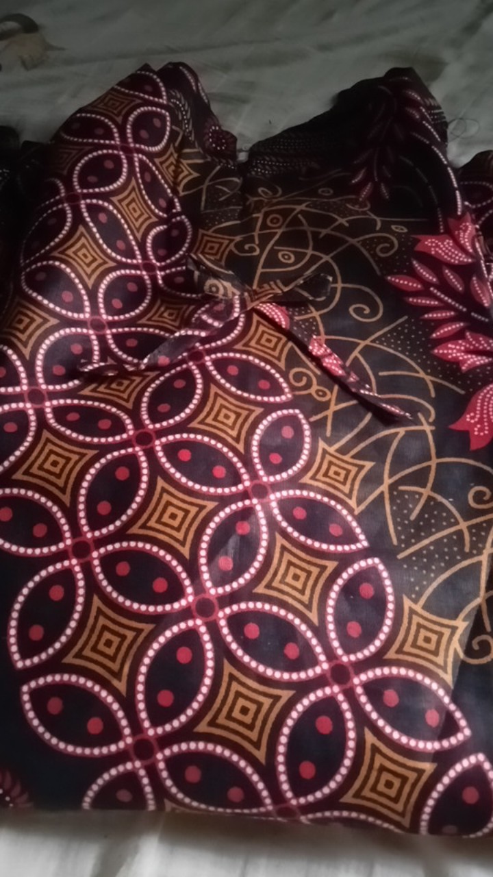 Batik Dolby Dolbi Dobby Doby Tenun Sutra Tulis Katun Atbm Baron Atasan Batik Wanita Sogan Srg308 4.7